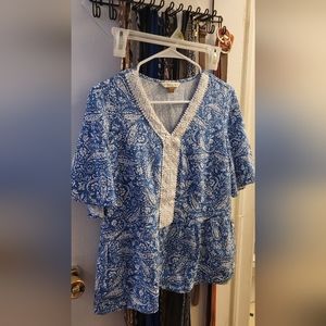 Paisley Print Blouse